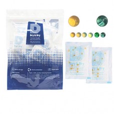 DRY&DRY 20 Gram [100 Packs] Food Safe Orange Indicating(Orange to Dark Green) Mixed Silica Gel Packets - Rechargeable(Updated) - B07FQXR8KV